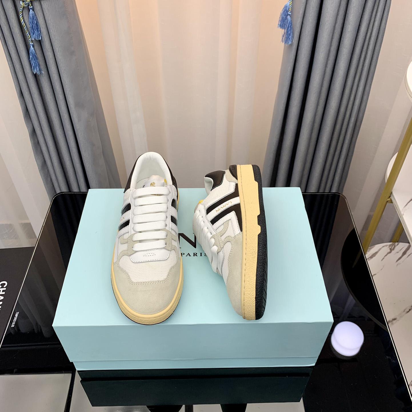 Lanvin Mesh Clay Low-Top Sneakers - DopestKickz