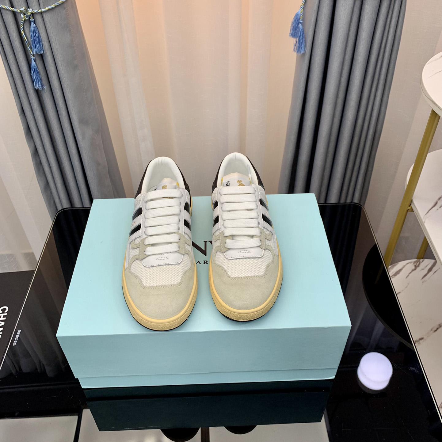 Lanvin Mesh Clay Low-Top Sneakers - DopestKickz