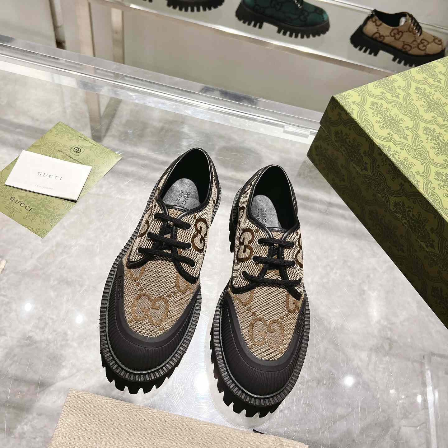 Gucci Maxi GG Lace-Up Shoe - DopestKickz