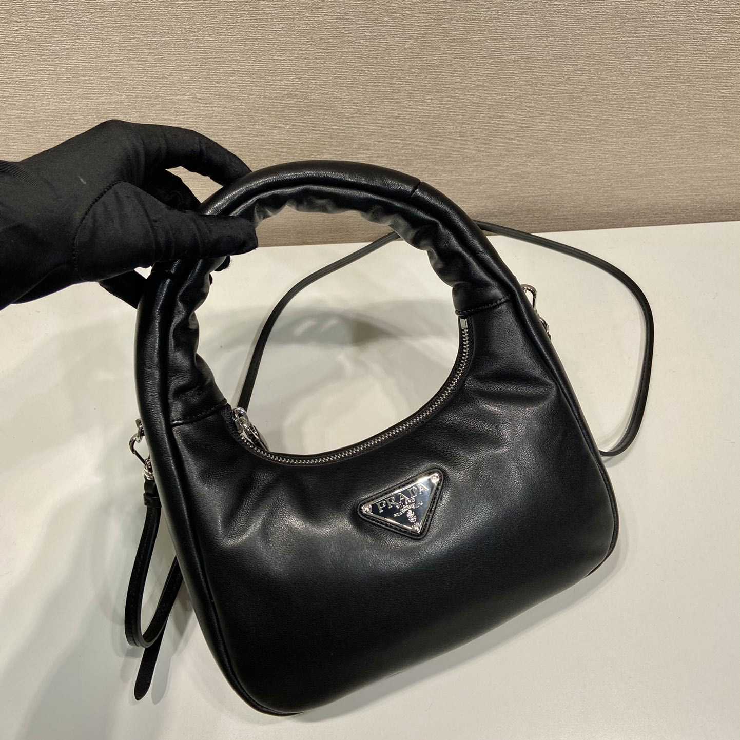 Prada Soft Padded Nappa Leather Mini-Bag - DopestKickz