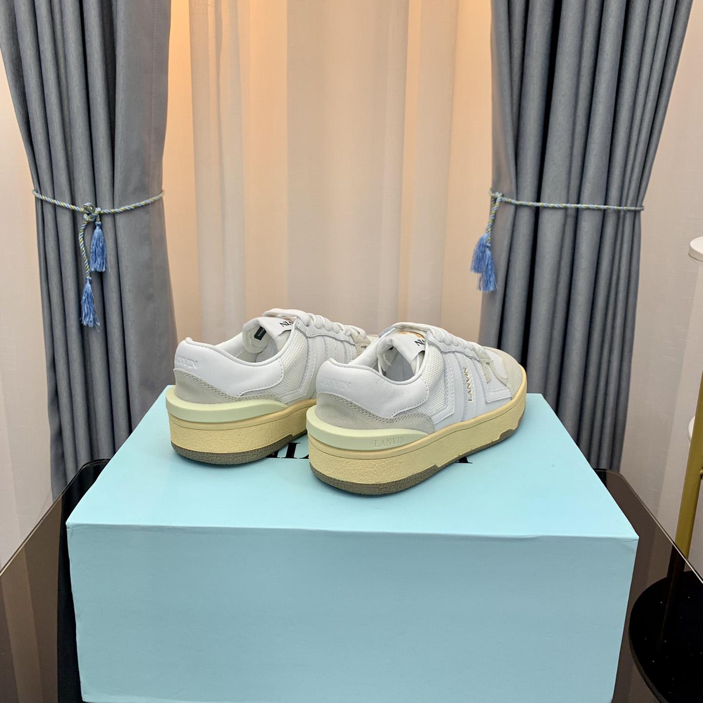 Lanvin Leather Clay Low-Top Sneakers - DopestKickz