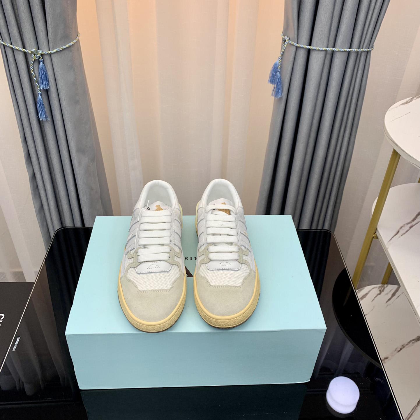 Lanvin Leather Clay Low-Top Sneakers - DopestKickz