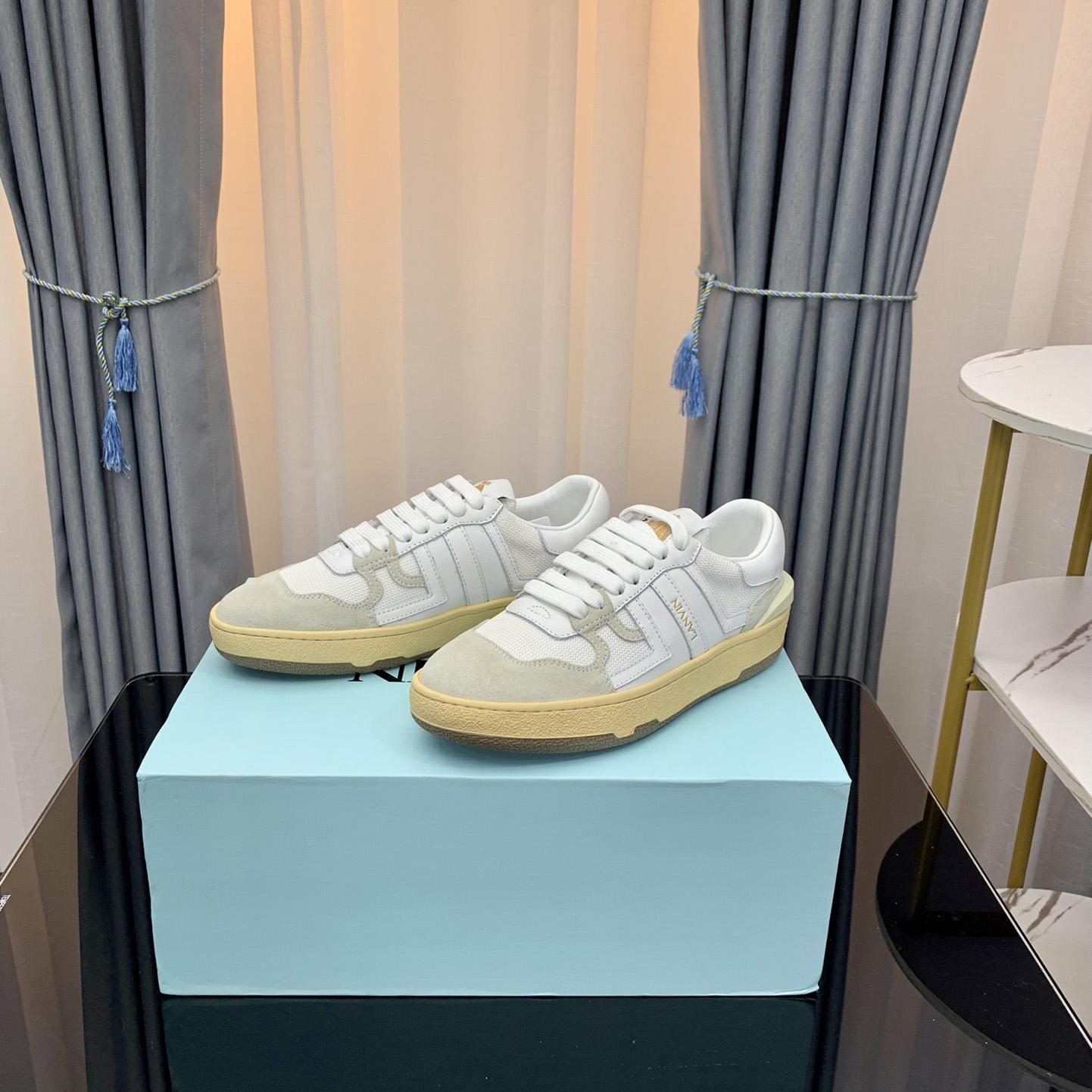 Lanvin Leather Clay Low-Top Sneakers - DopestKickz