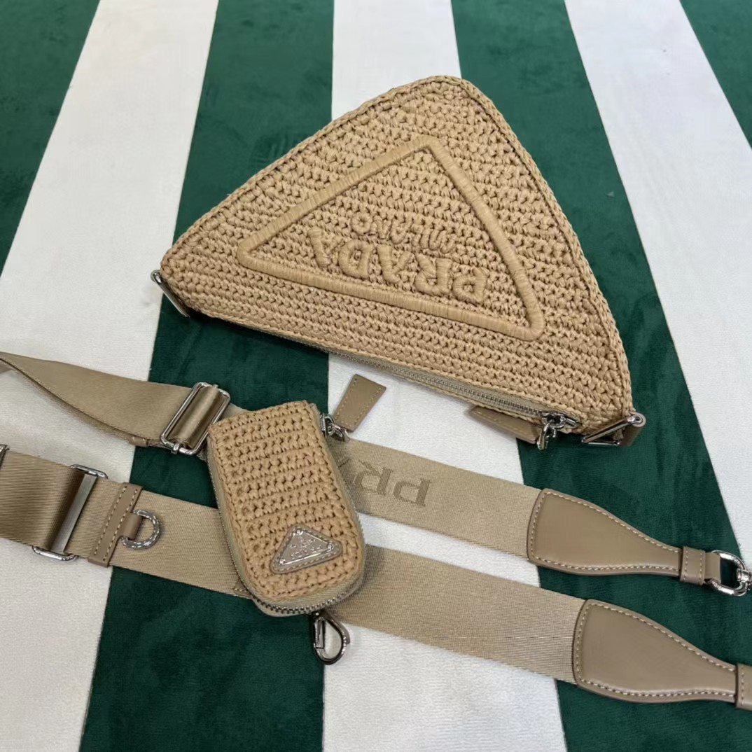 Raffia Prada Triangle Bag - DopestKickz