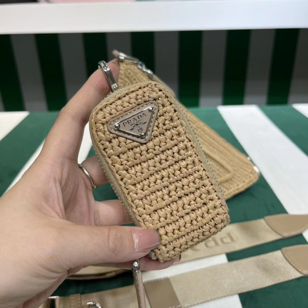 Raffia Prada Triangle Bag - DopestKickz