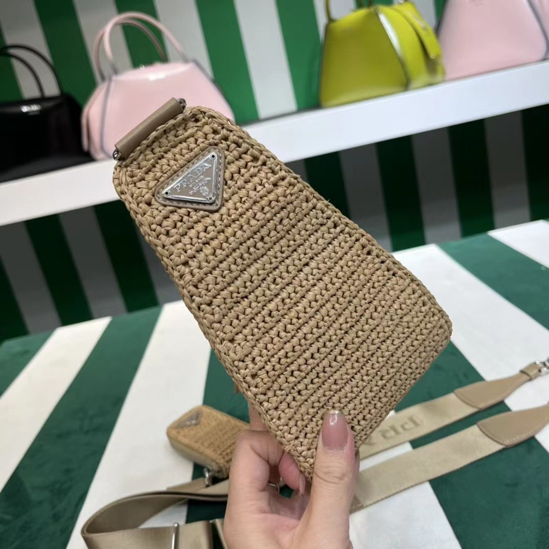 Raffia Prada Triangle Bag - DopestKickz