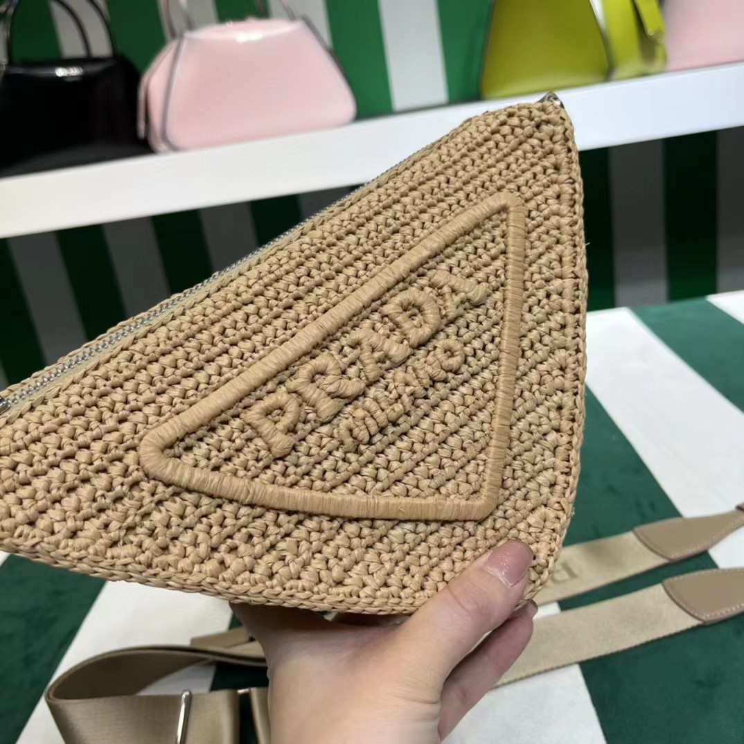 Raffia Prada Triangle Bag - DopestKickz