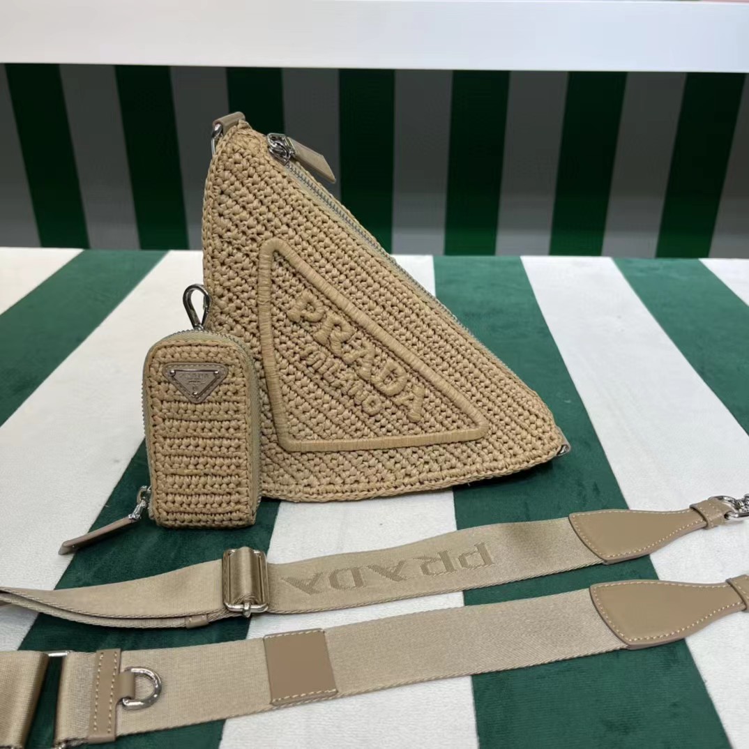 Raffia Prada Triangle Bag - DopestKickz
