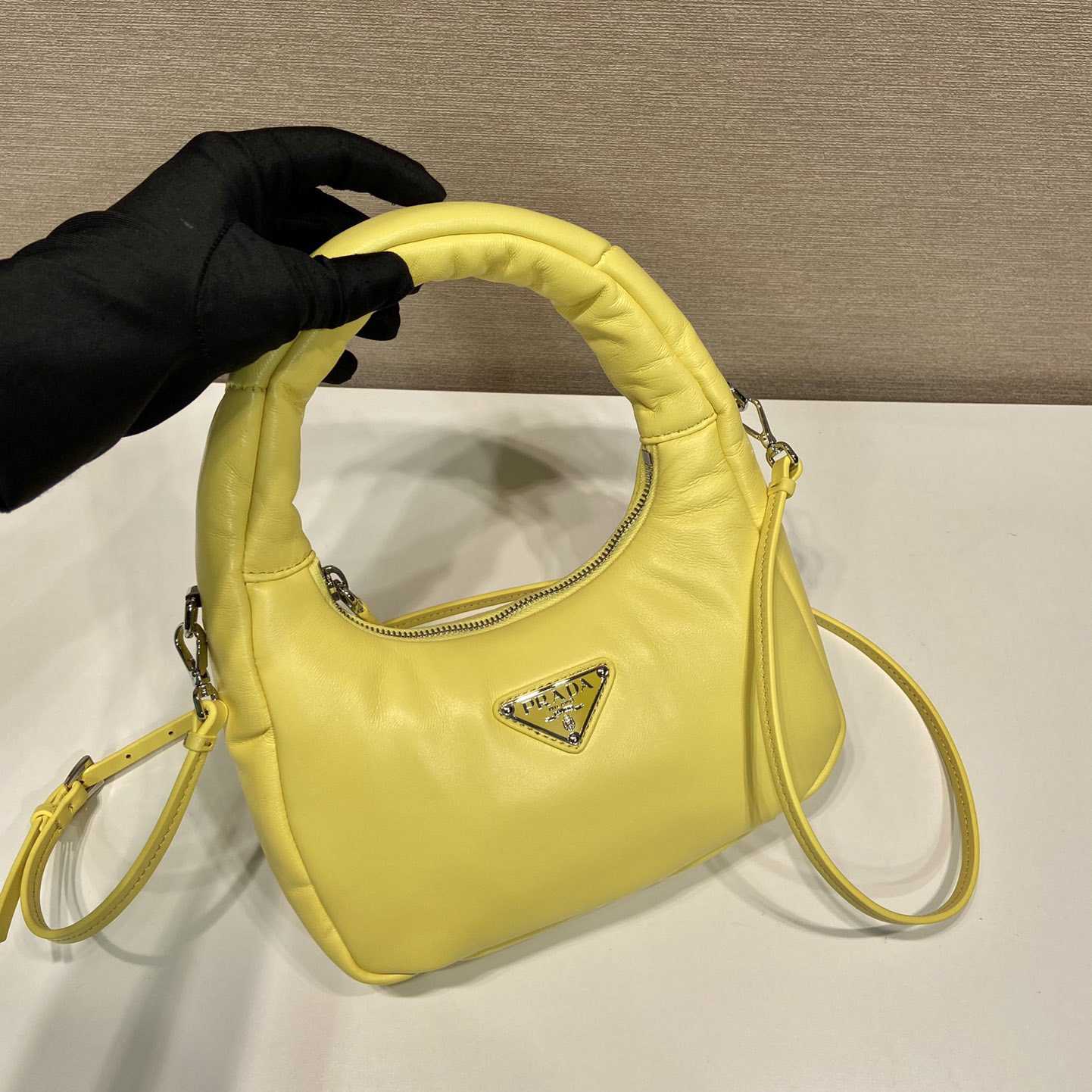 Prada Soft Padded Nappa Leather Mini-Bag - DopestKickz