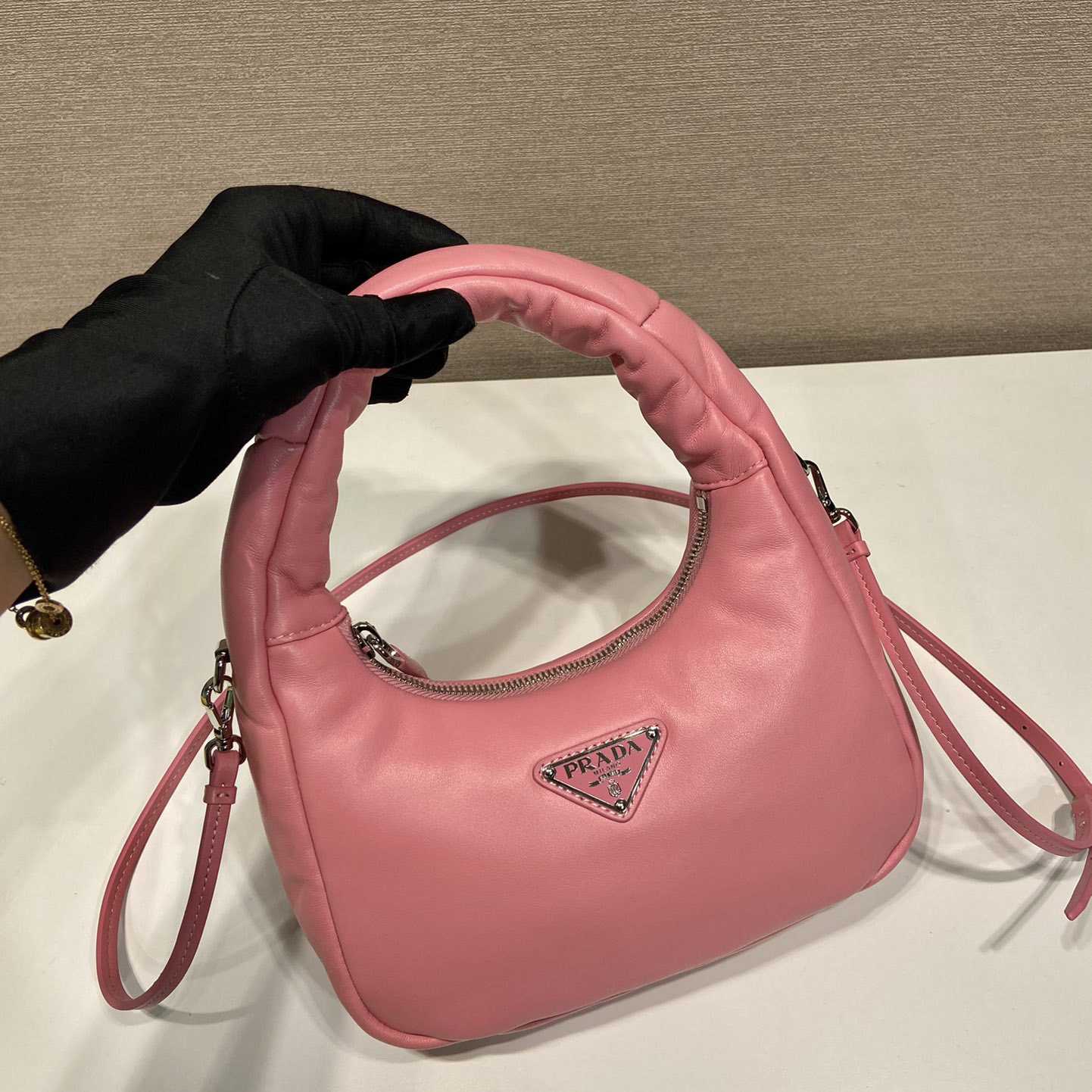 Prada Soft Padded Nappa Leather Mini-Bag - DopestKickz