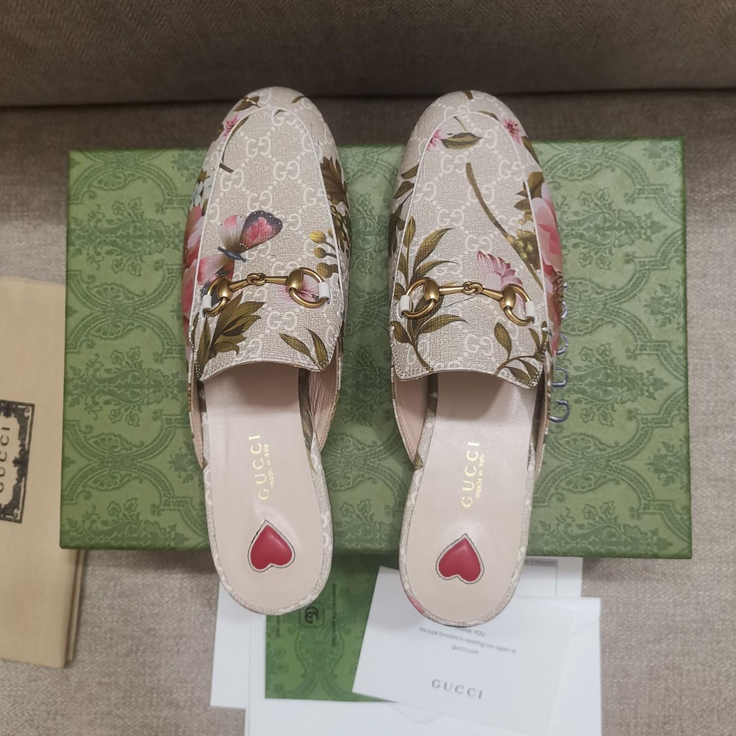 Gucci Women's GG Flora Princetown Slipper - DopestKickz
