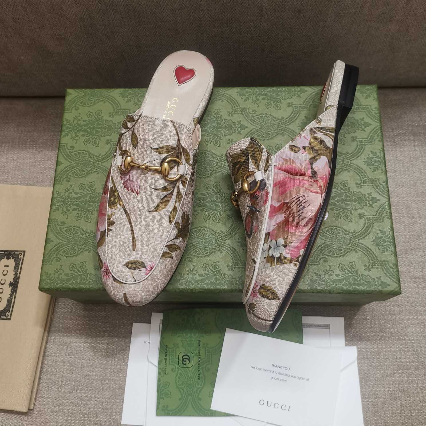 Gucci Women's GG Flora Princetown Slipper - DopestKickz
