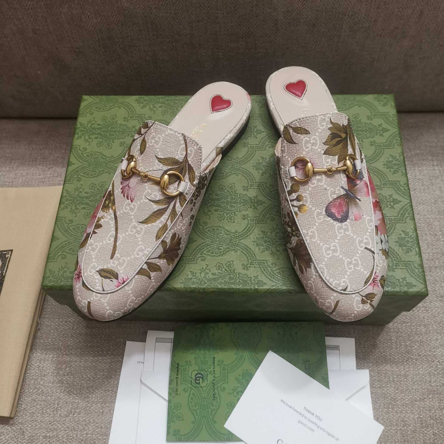 Gucci Women's GG Flora Princetown Slipper - DopestKickz