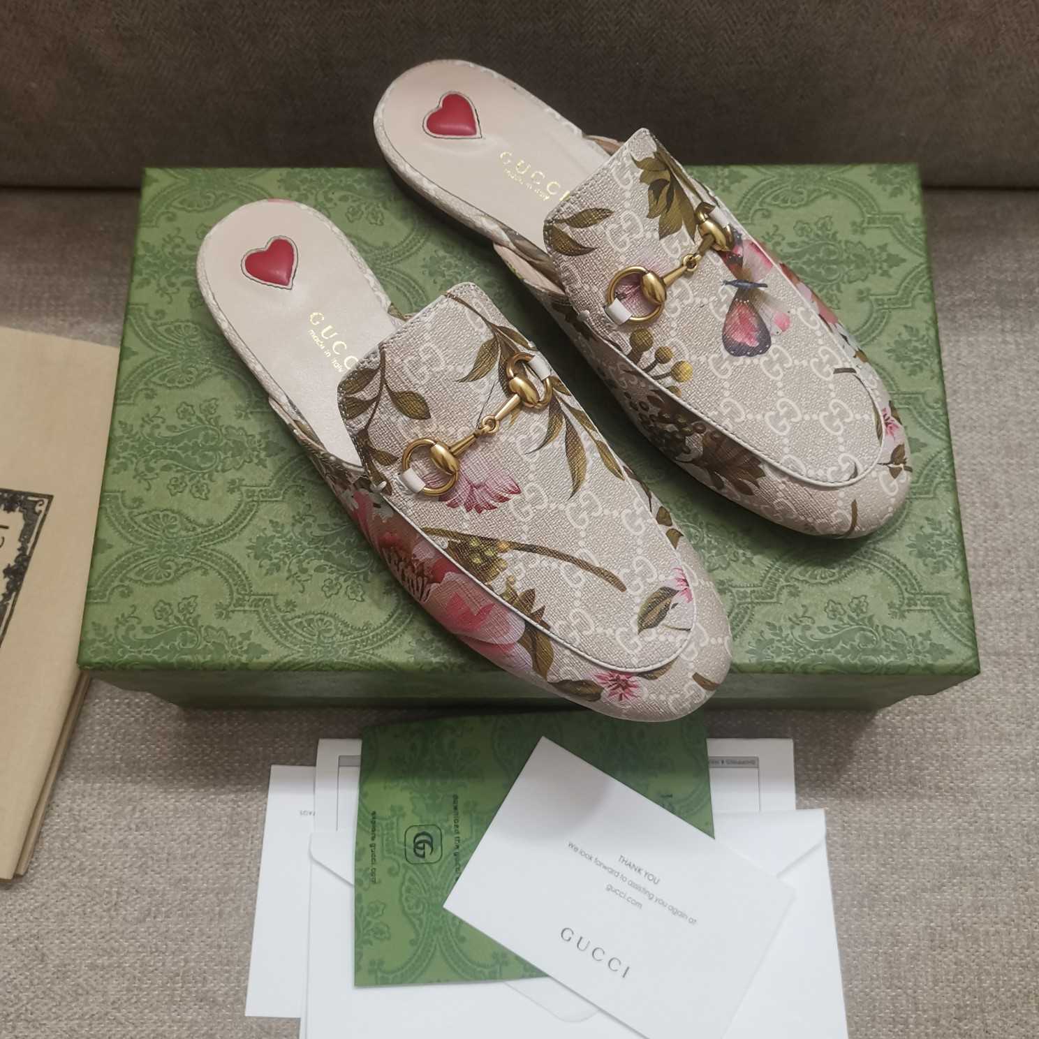 Gucci Women's GG Flora Princetown Slipper - DopestKickz
