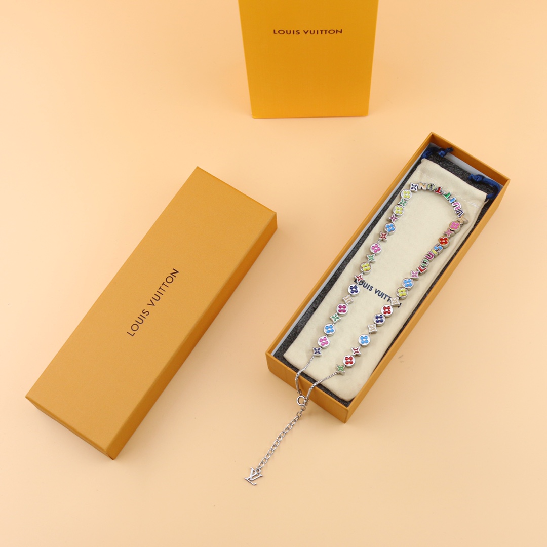 Louis Vuitton Monogram Party Necklace   MP3281 - DopestKickz