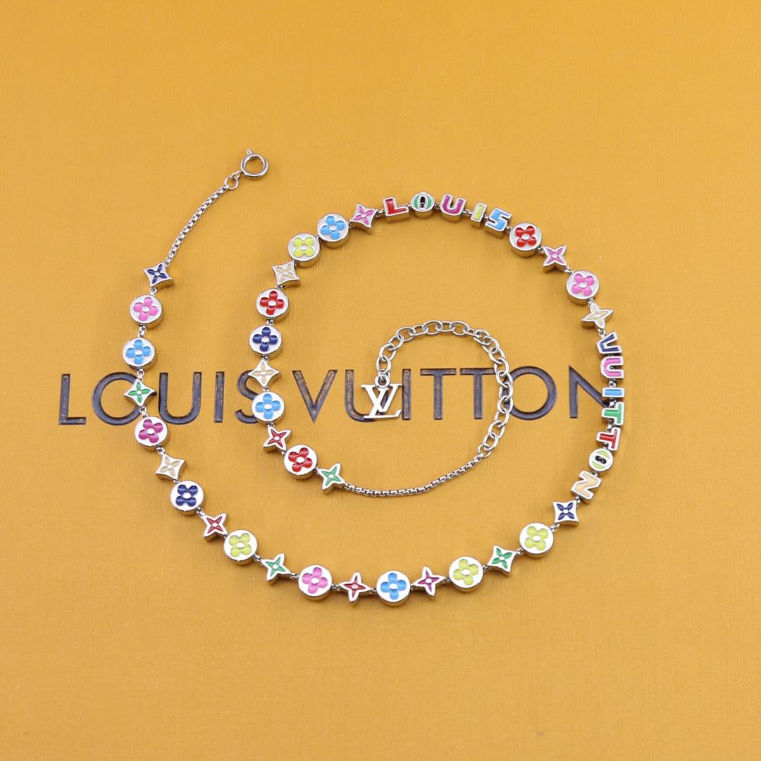 Louis Vuitton Monogram Party Necklace   MP3281 - DopestKickz
