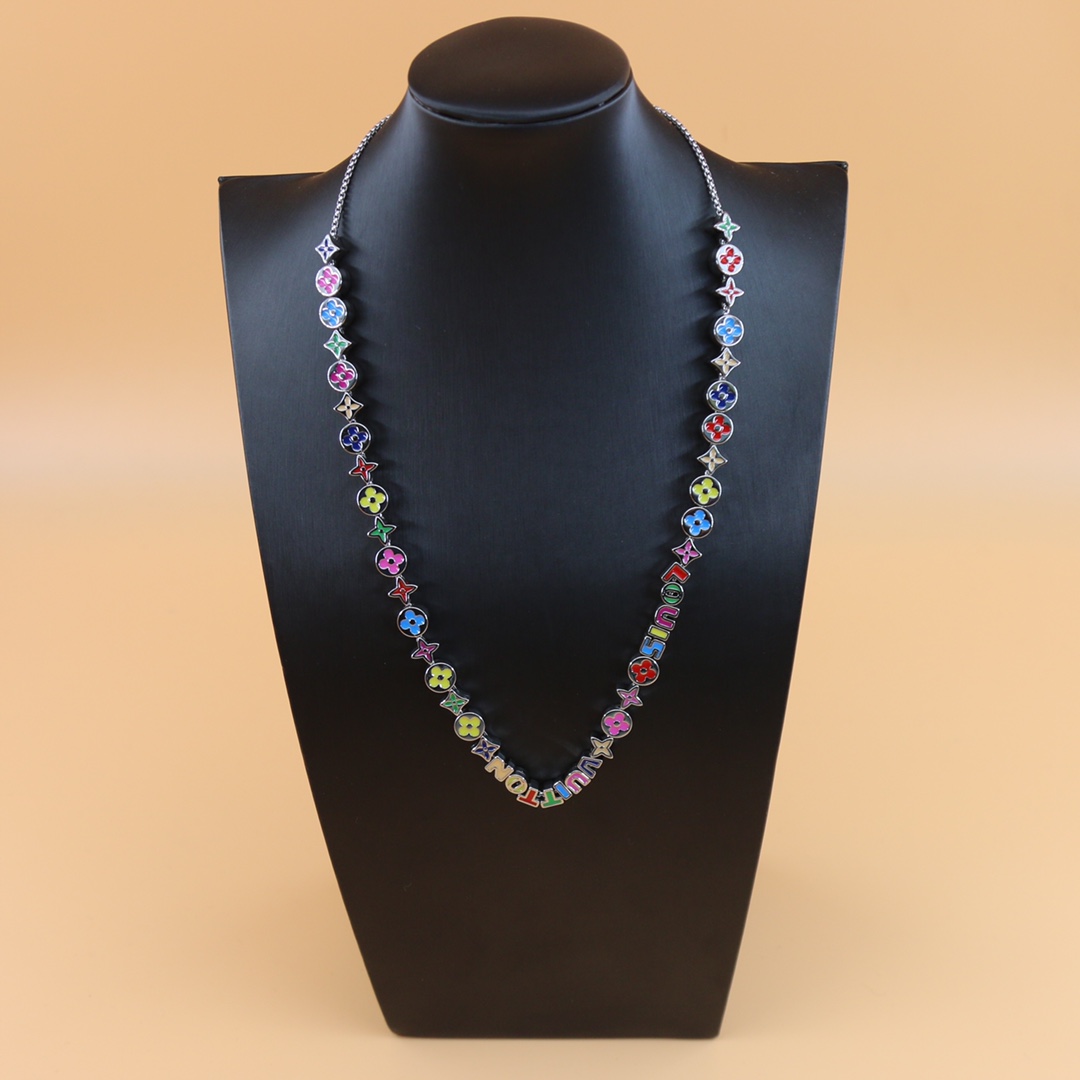 Louis Vuitton Monogram Party Necklace   MP3281 - DopestKickz