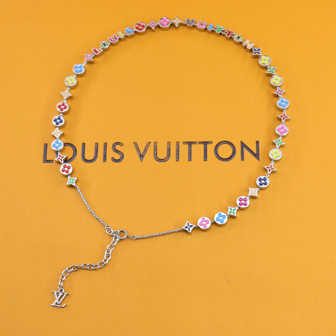 Louis Vuitton Monogram Party Necklace   MP3281 - DopestKickz