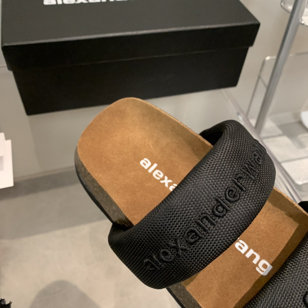 Alexander Wang Ronan Nylon Slide Sandals - DopestKickz