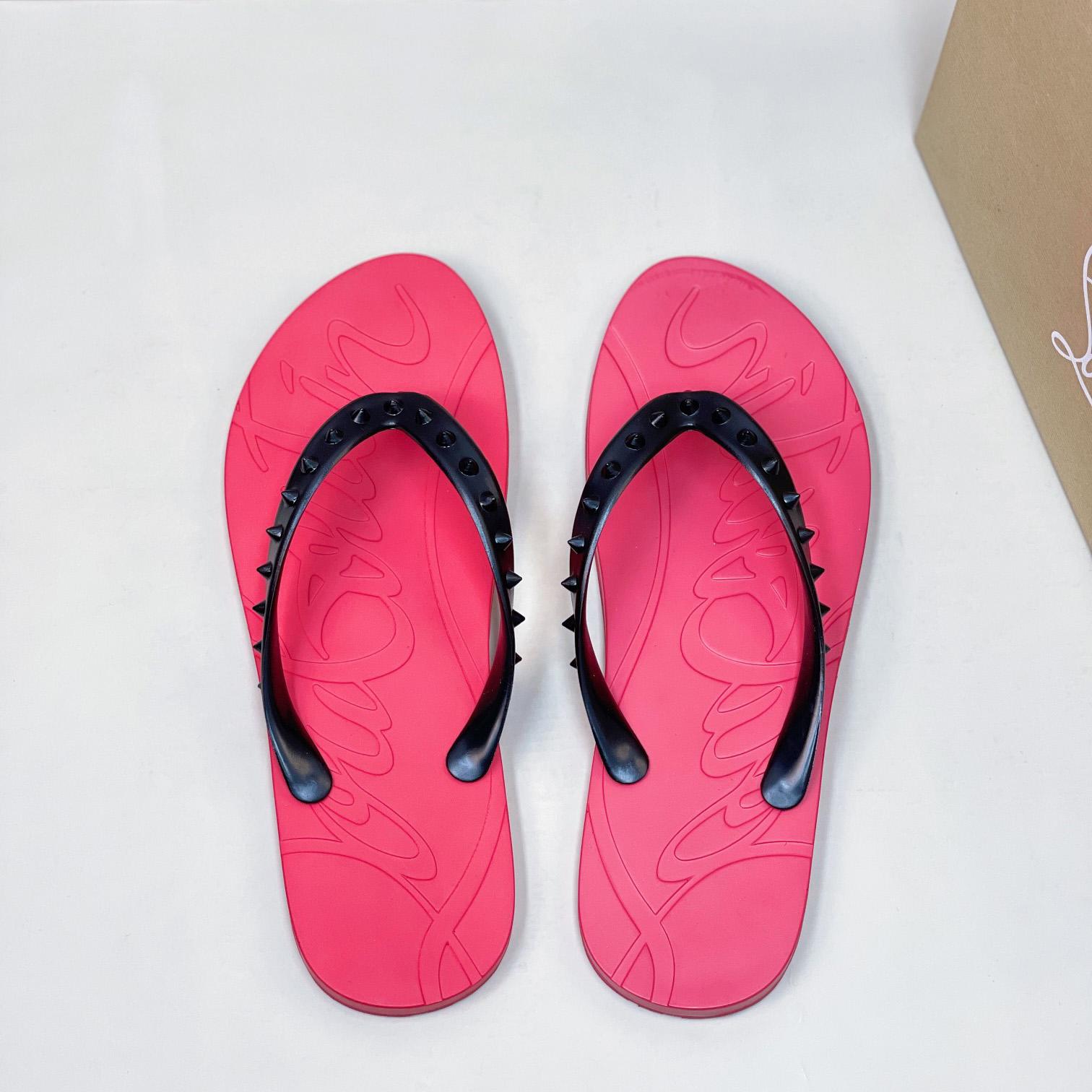 Christian Louboutin Loubi Flip Man Flip-flops - Rubber - DopestKickz