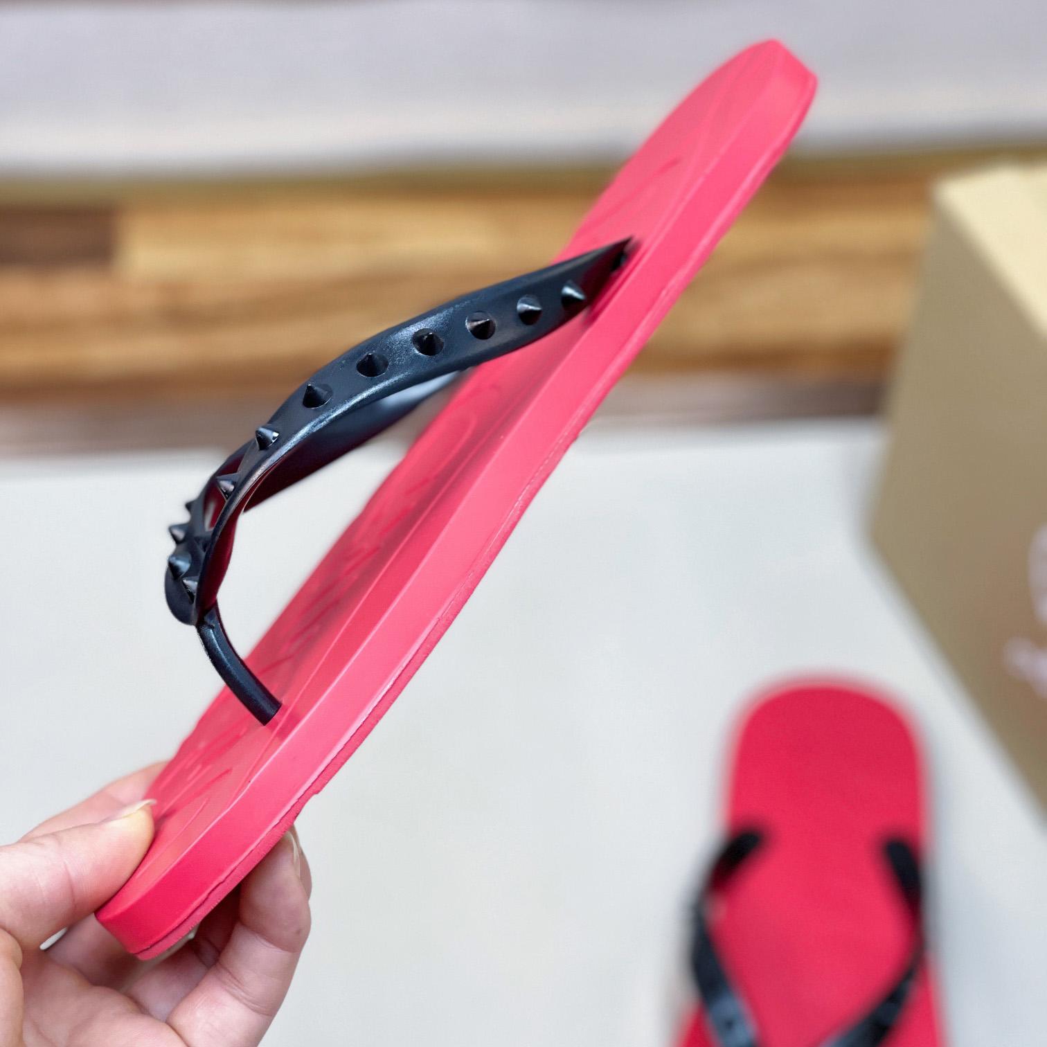 Christian Louboutin Loubi Flip Man Flip-flops - Rubber - DopestKickz