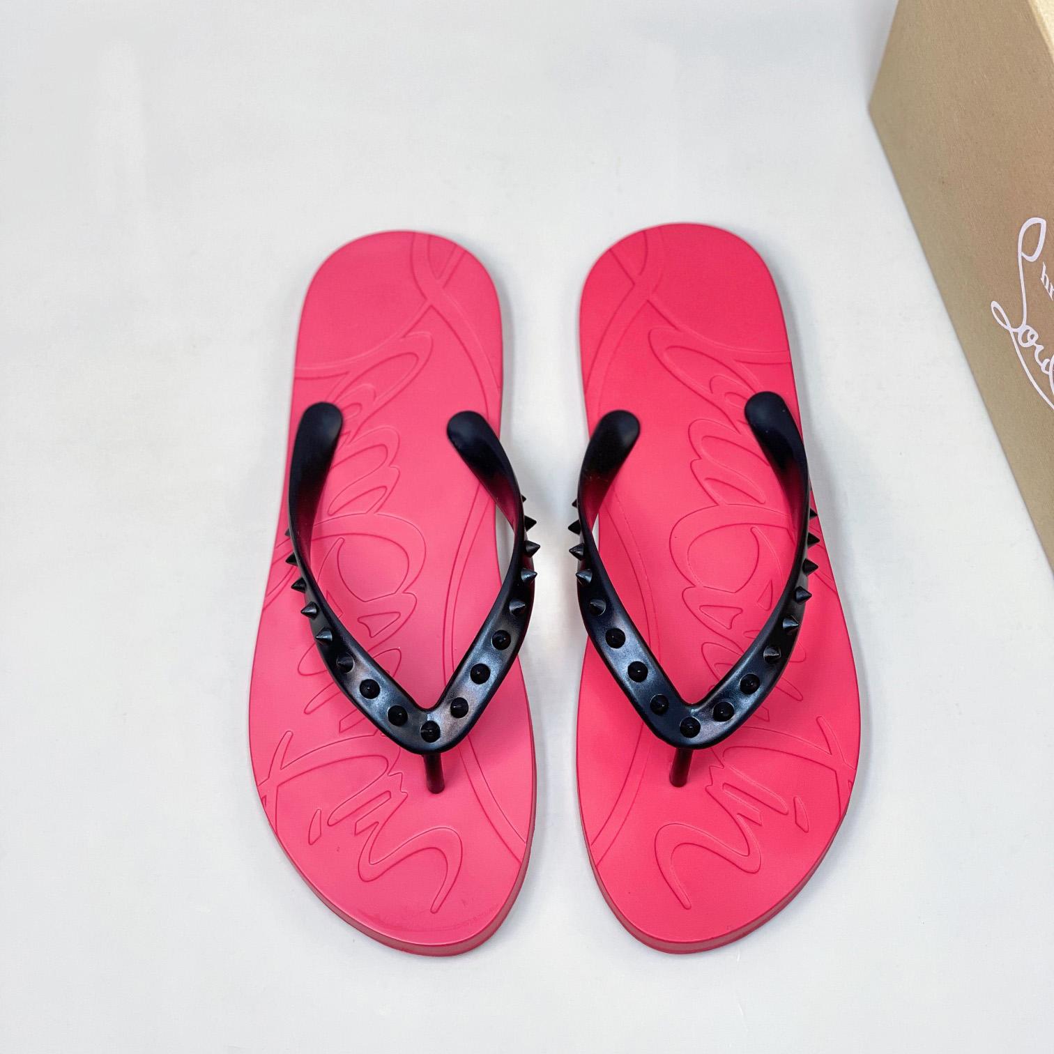 Christian Louboutin Loubi Flip Man Flip-flops - Rubber - DopestKickz