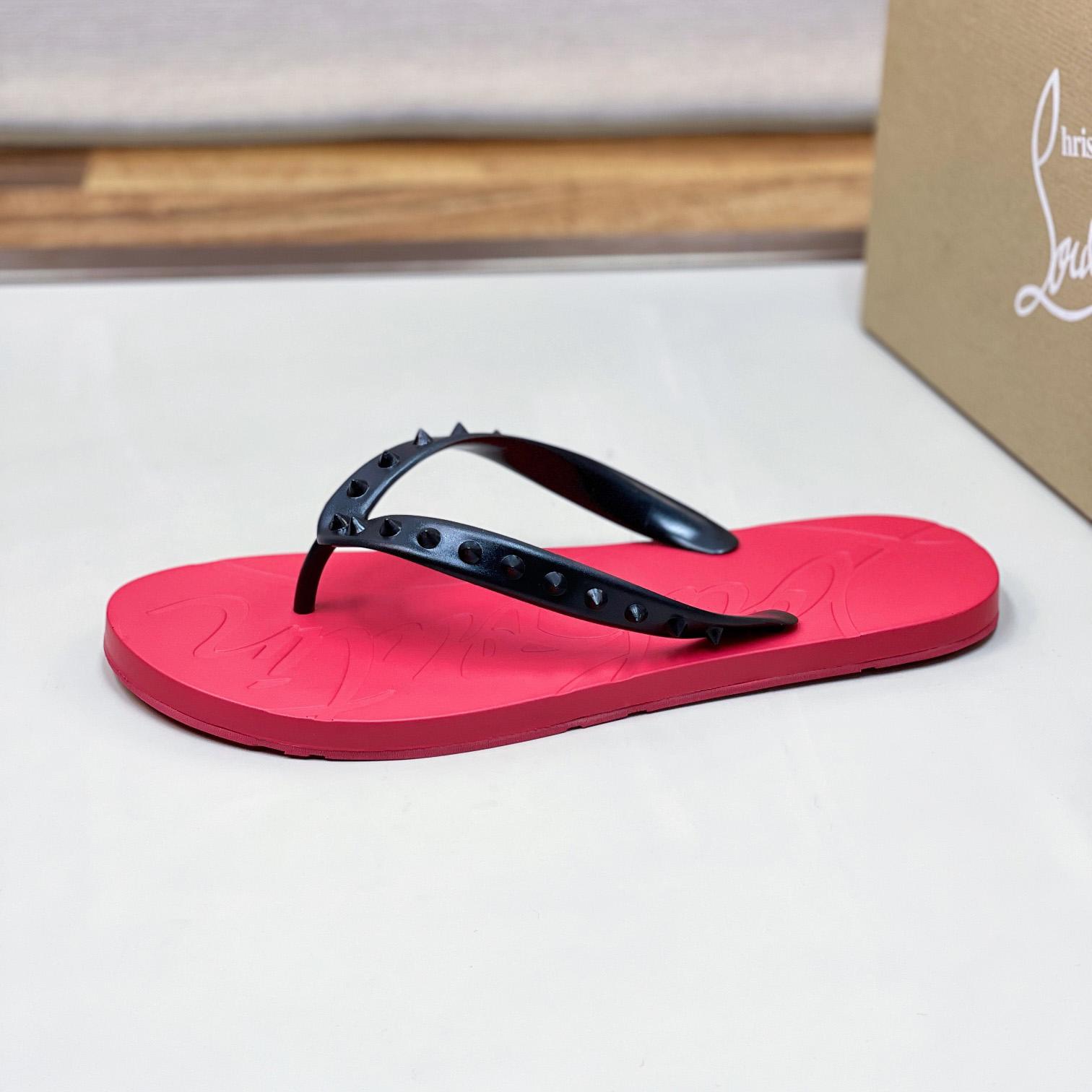 Christian Louboutin Loubi Flip Man Flip-flops - Rubber - DopestKickz