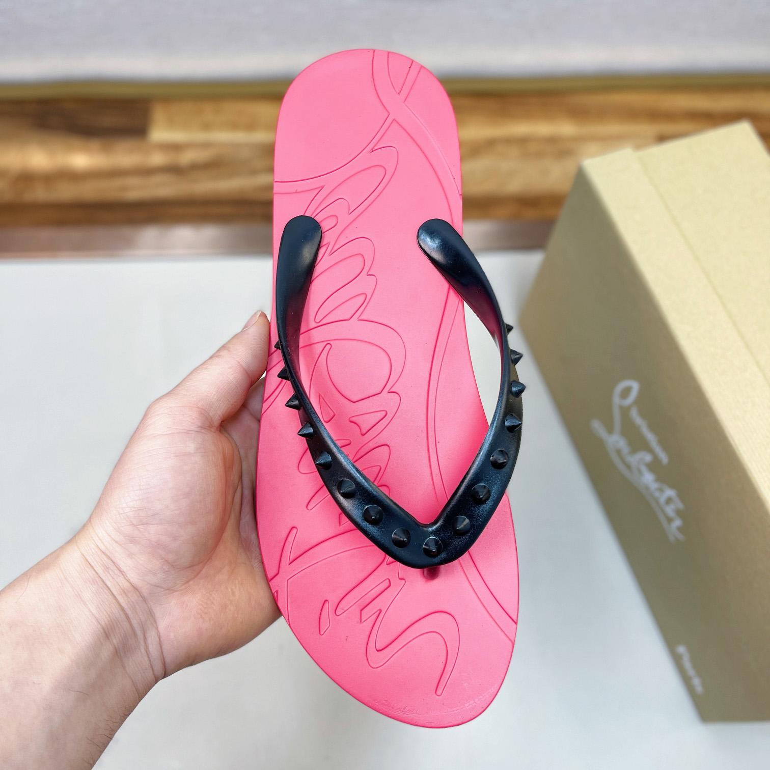 Christian Louboutin Loubi Flip Man Flip-flops - Rubber - DopestKickz