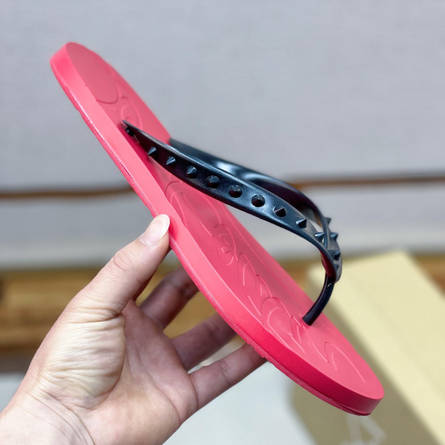 Christian Louboutin Loubi Flip Man Flip-flops - Rubber - DopestKickz