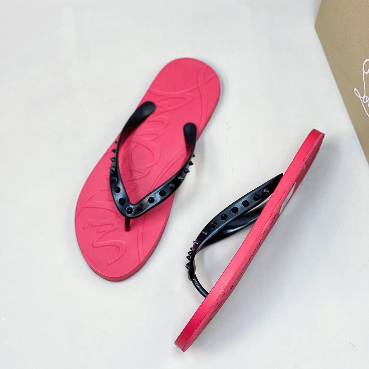 Christian Louboutin Loubi Flip Man Flip-flops - Rubber - DopestKickz
