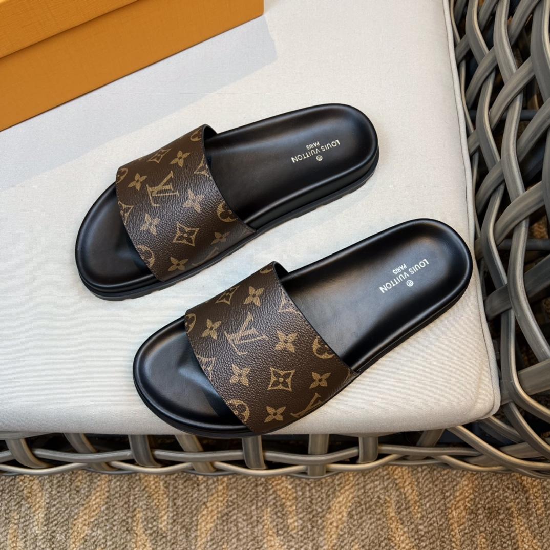 Louis Vuitton Monogram Sandals - DopestKickz