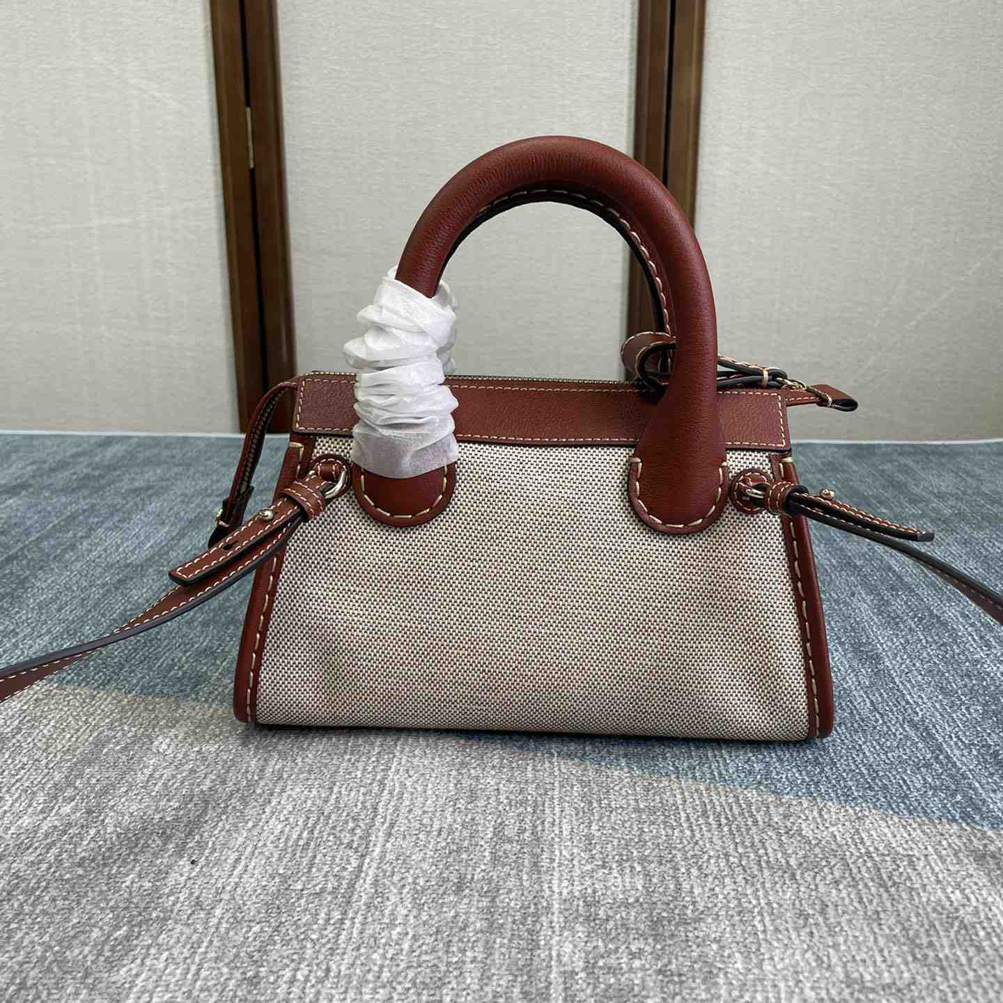 Chloe Edith Beige Brown Mini In Shoulder Bags(26.5-16-11cm) - DopestKickz