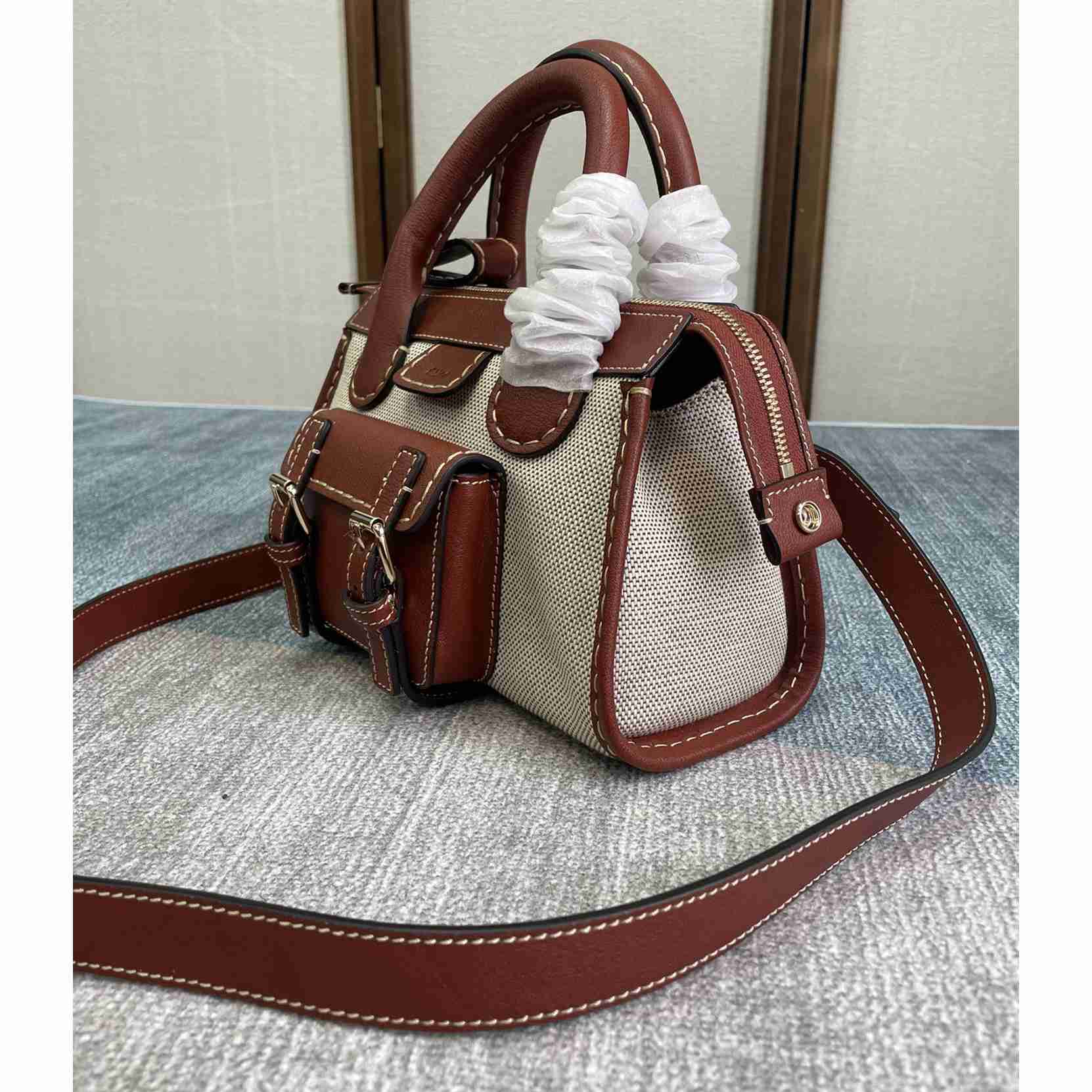 Chloe Edith Beige Brown Mini In Shoulder Bags(26.5-16-11cm) - DopestKickz