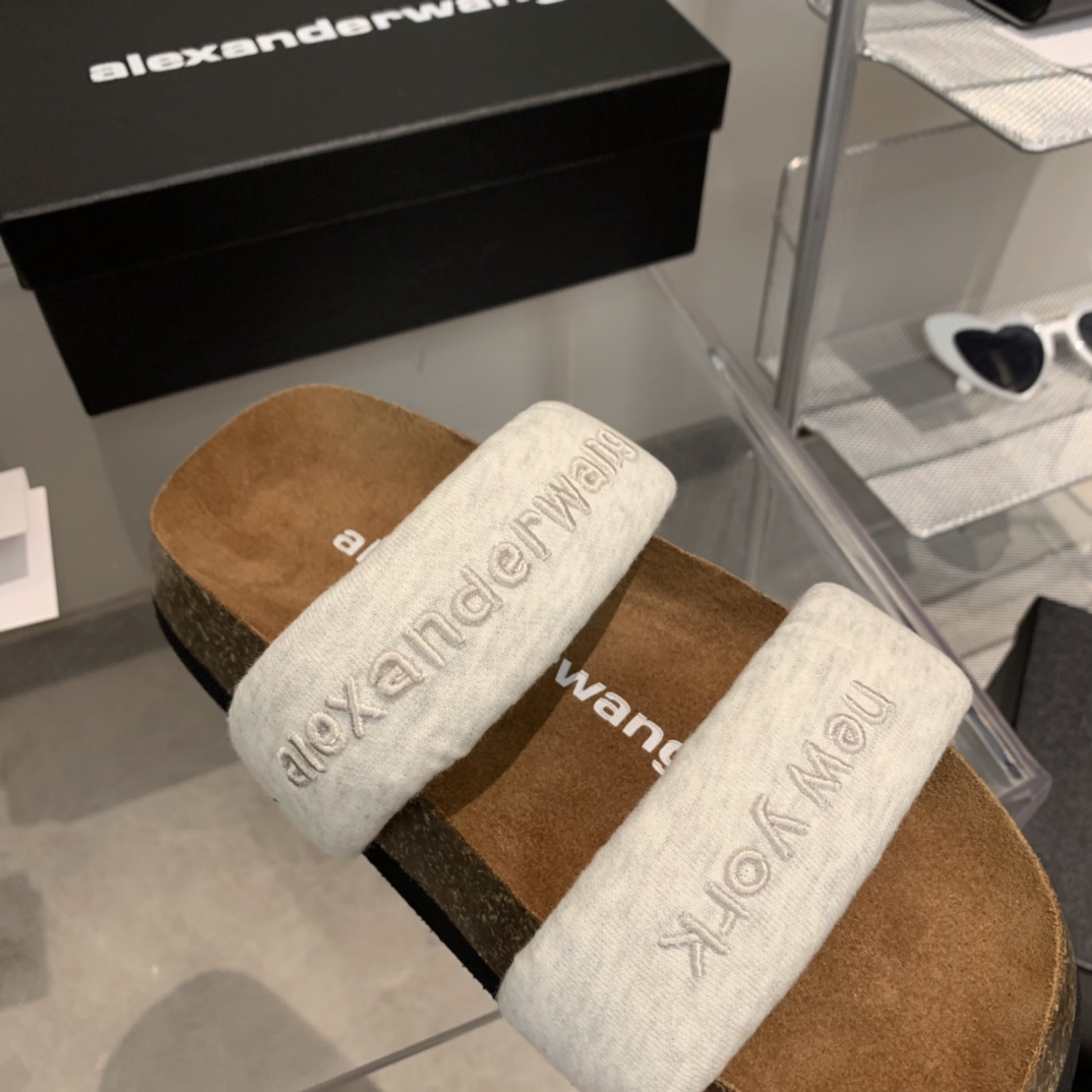 Alexander Wang Ronan Nylon Slide Sandals - DopestKickz