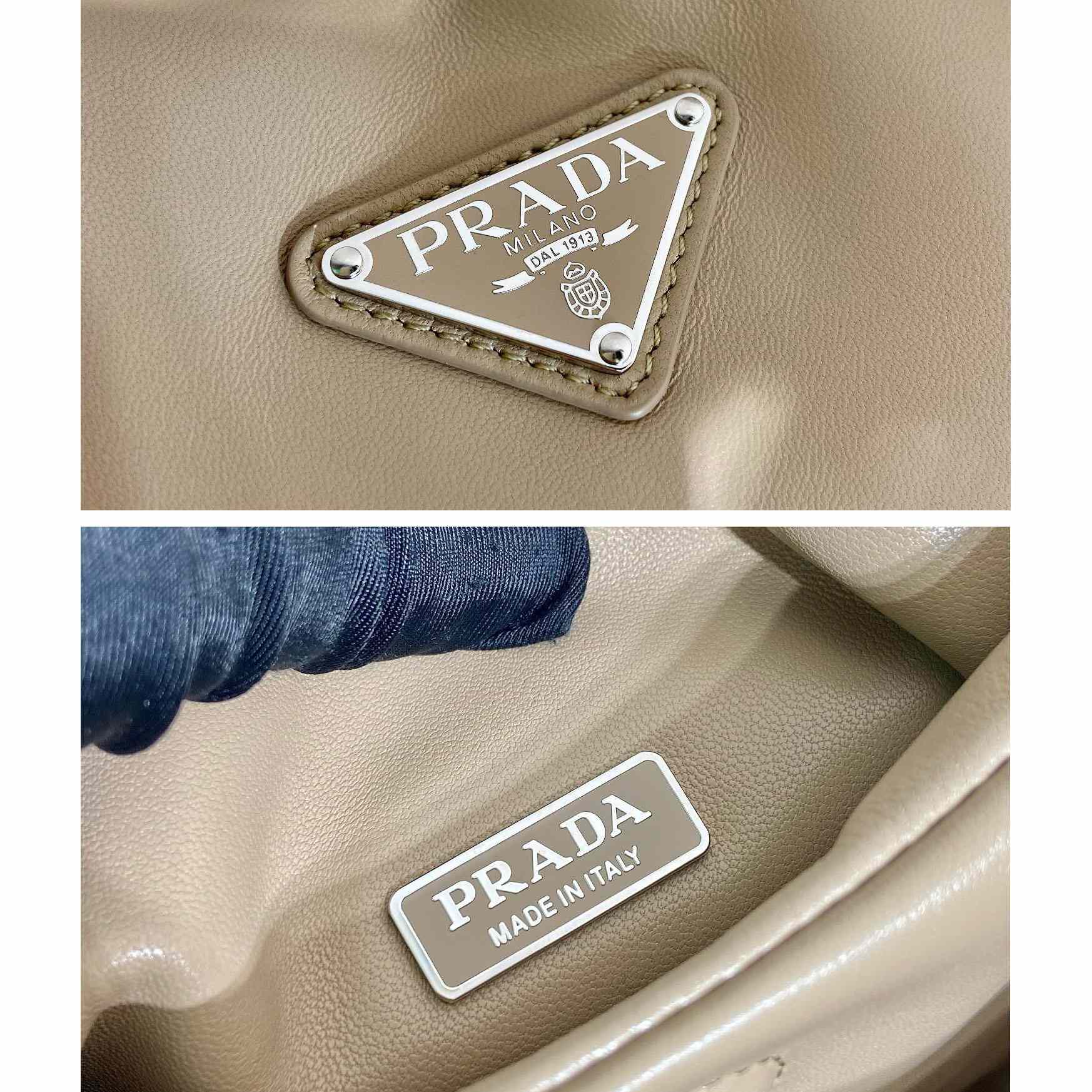 Prada Medium Padded Prada Soft Nappa Leather Bag - DopestKickz