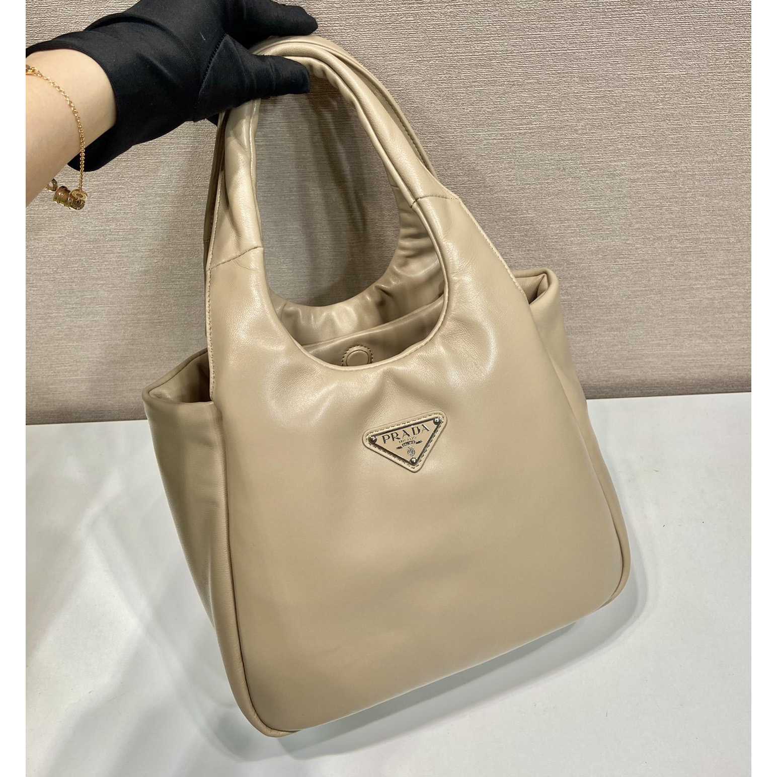 Prada Medium Padded Prada Soft Nappa Leather Bag - DopestKickz