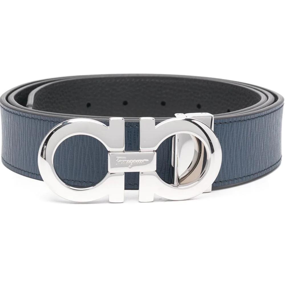 Ferragamo Logo-plaque Leather Belt - DopestKickz