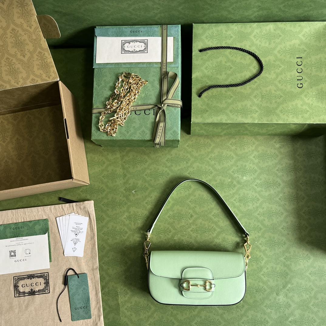 Gucci Horsebit 1955 Small Shoulder Bag(24-13-5cm)   - DopestKickz