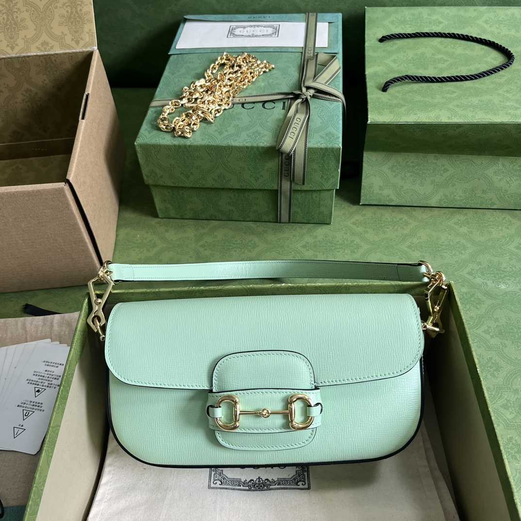 Gucci Horsebit 1955 Small Shoulder Bag(24-13-5cm)   - DopestKickz