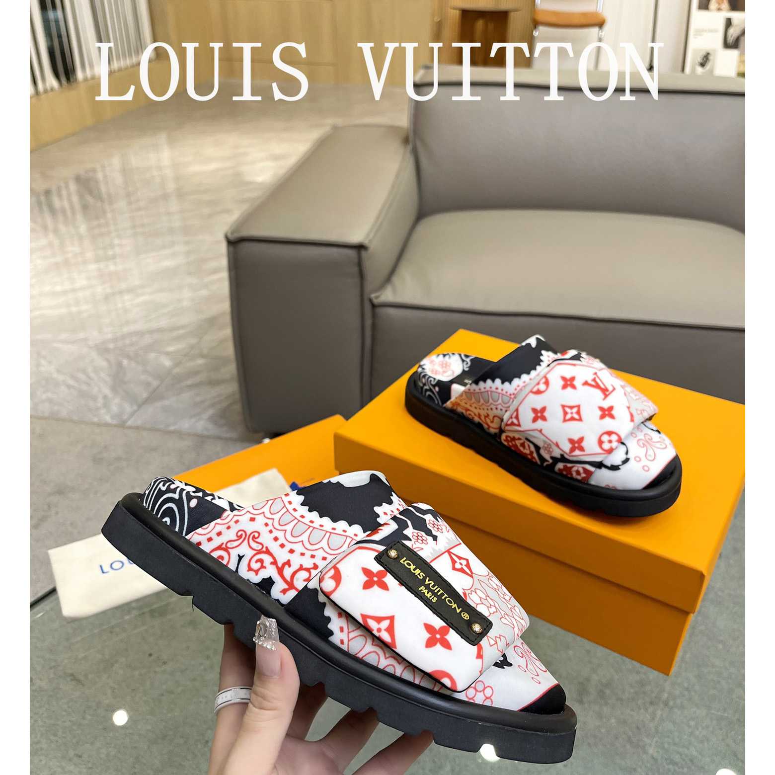 Louis Vuitton Slipper Pillow Flat Comfort Mule       - DopestKickz