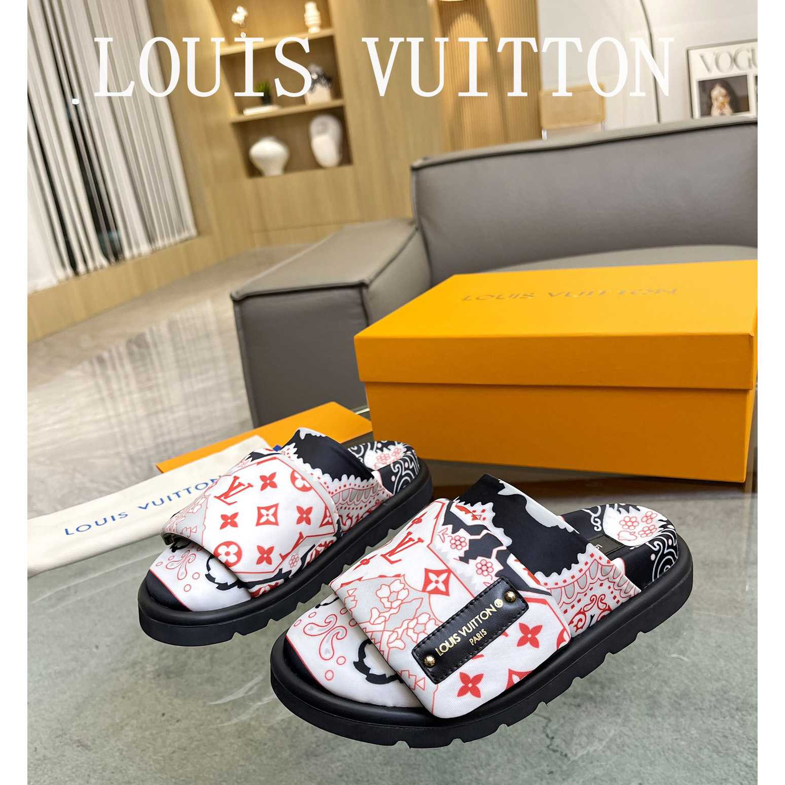 Louis Vuitton Slipper Pillow Flat Comfort Mule       - DopestKickz