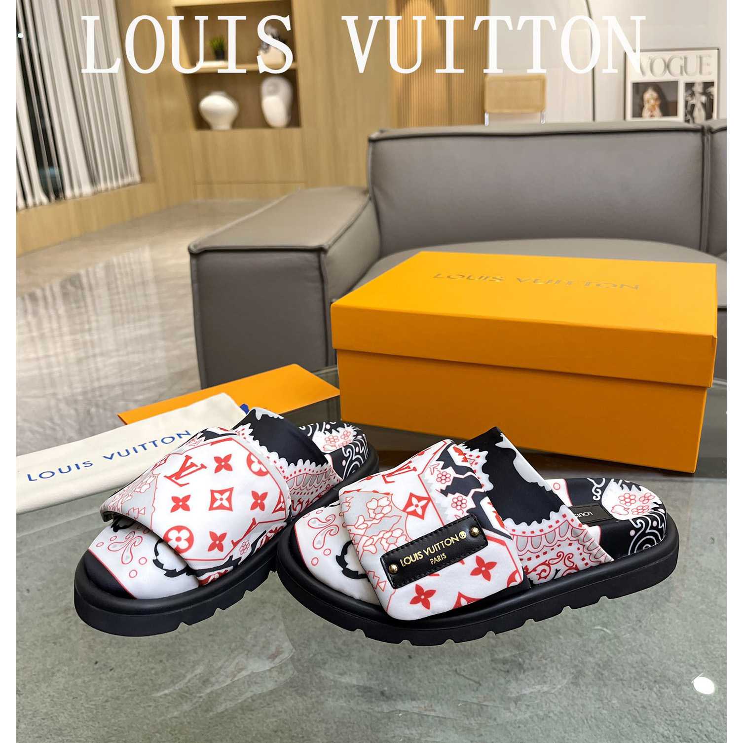 Louis Vuitton Slipper Pillow Flat Comfort Mule       - DopestKickz