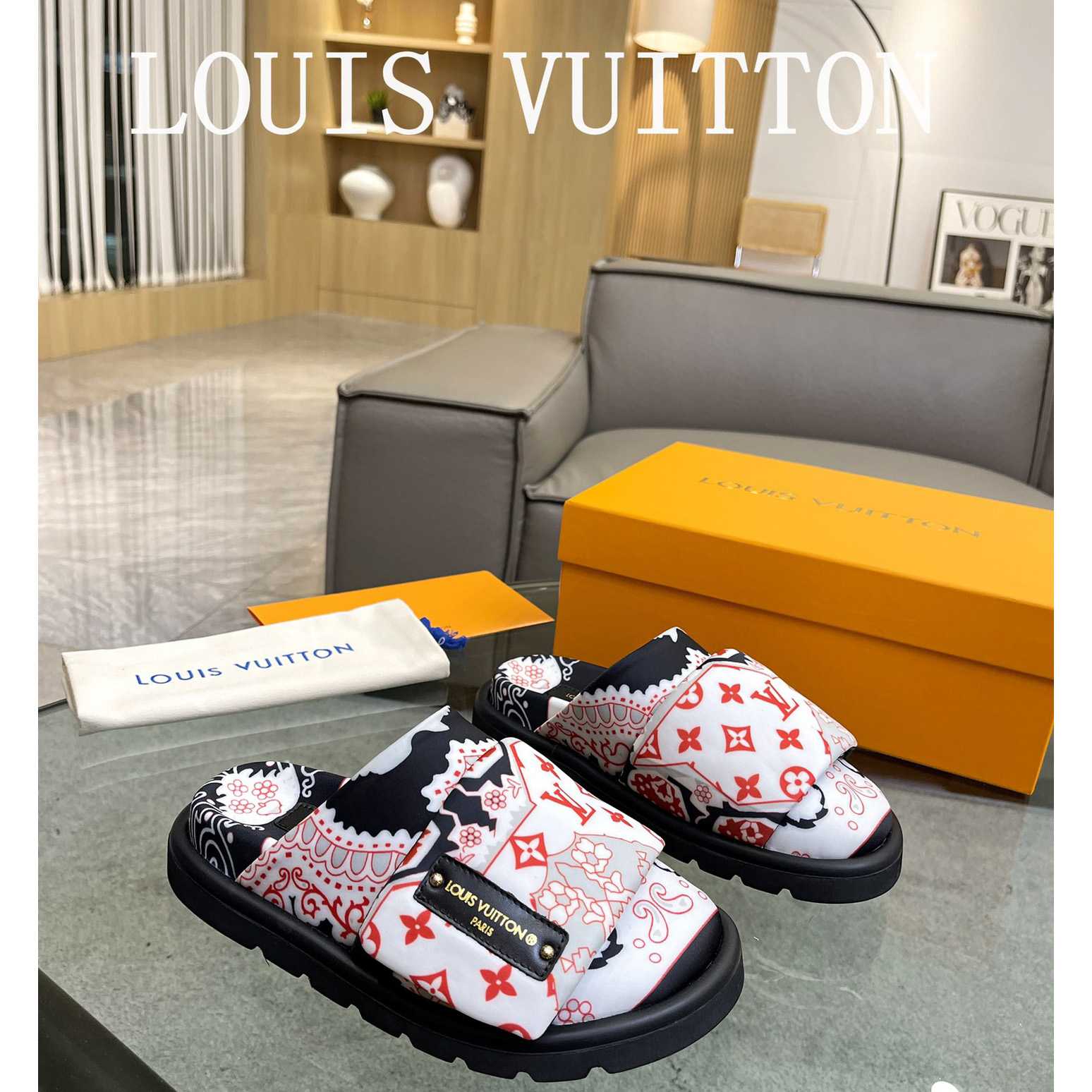 Louis Vuitton Slipper Pillow Flat Comfort Mule       - DopestKickz