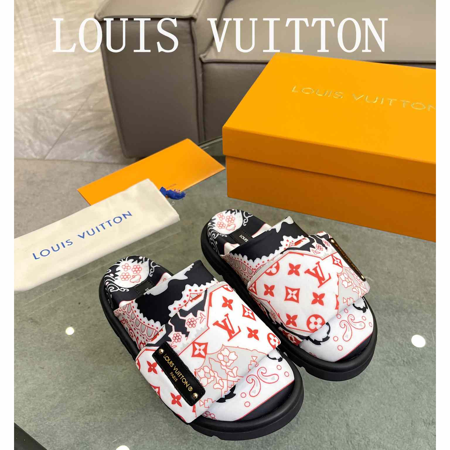 Louis Vuitton Slipper Pillow Flat Comfort Mule       - DopestKickz