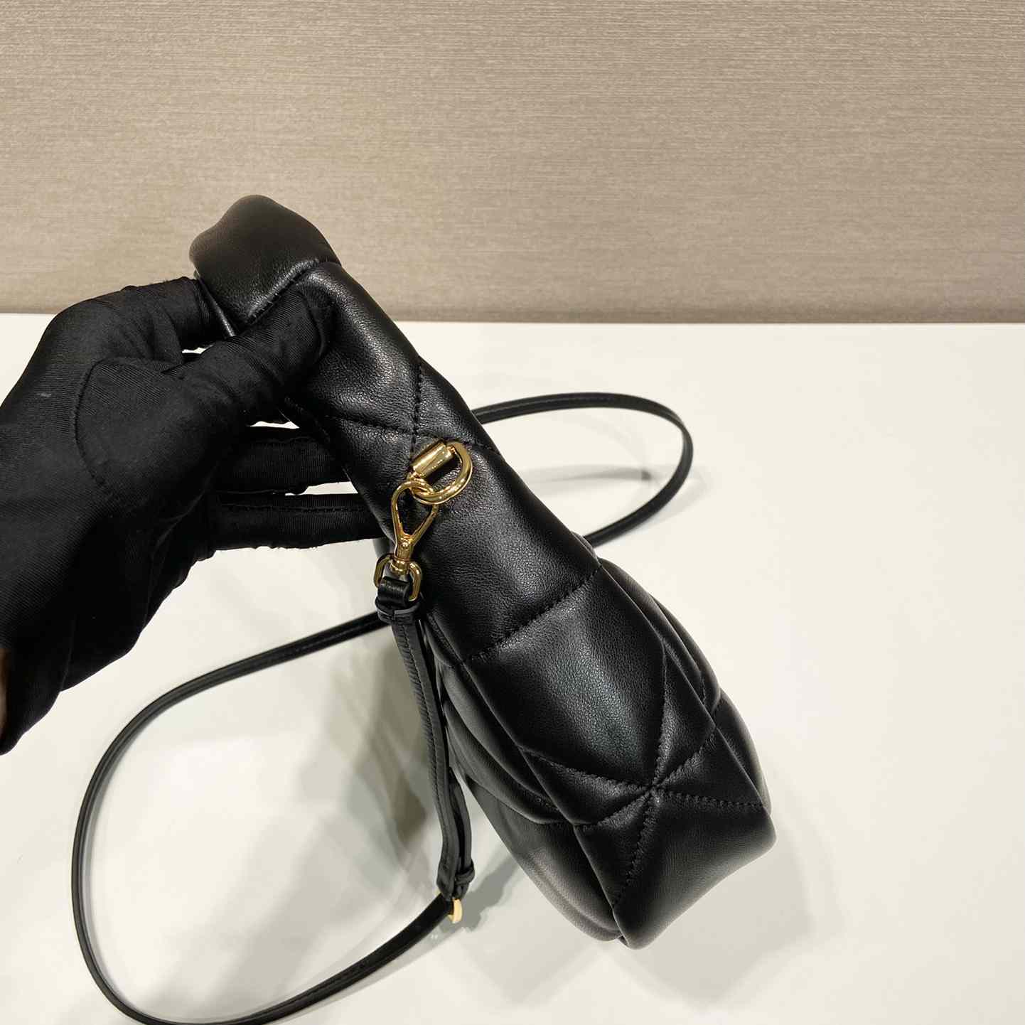 Prada Nappa-Leather Mini Bag With Topstitching - DopestKickz