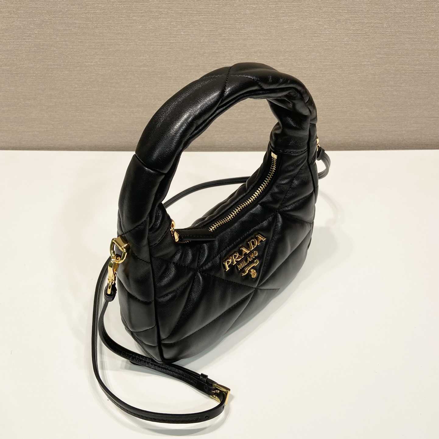 Prada Nappa-Leather Mini Bag With Topstitching - DopestKickz