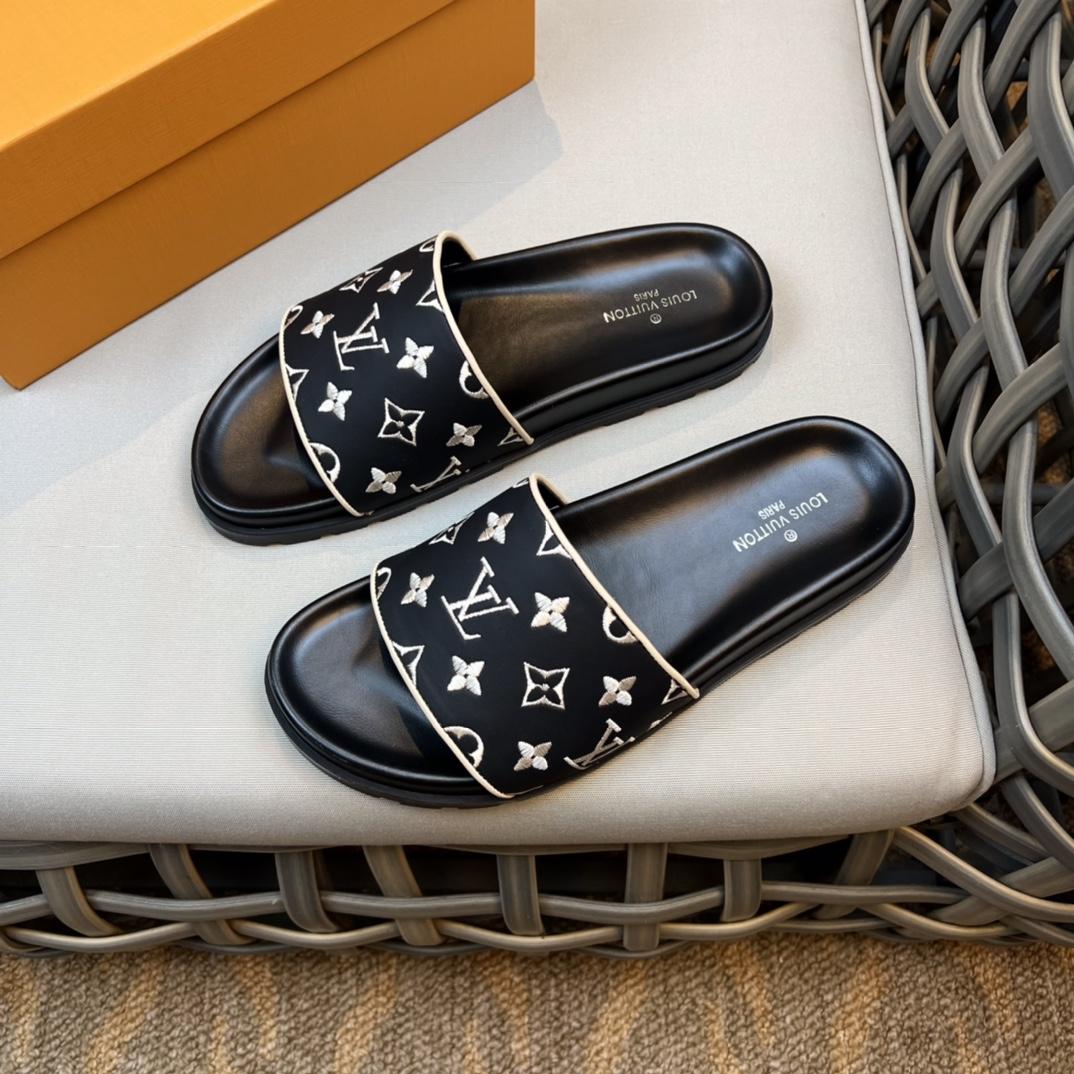 Louis Vuitton Monogram Sandals - DopestKickz