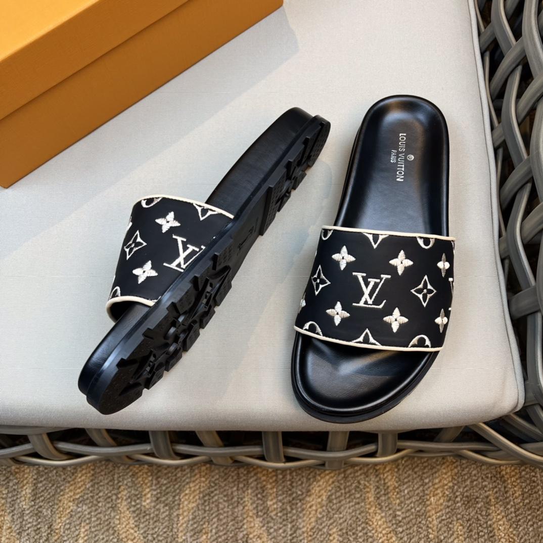 Louis Vuitton Monogram Sandals - DopestKickz