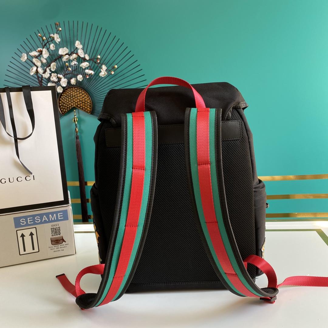 Gucci Techno Canvas Embroidered Tiger Black(32-45-14cm) - DopestKickz