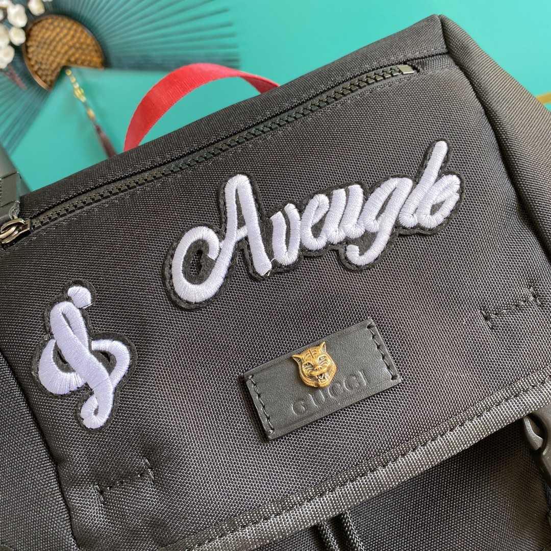 Gucci Techno Canvas Embroidered Tiger Black(32-45-14cm) - DopestKickz